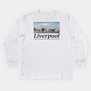 Liverpool's Iconic Waterfront Kids Long Sleeve T-Shirt